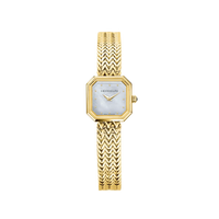 Michel Herbelin - Montre Octogône Bracelet Tissé Doré 17436BP19