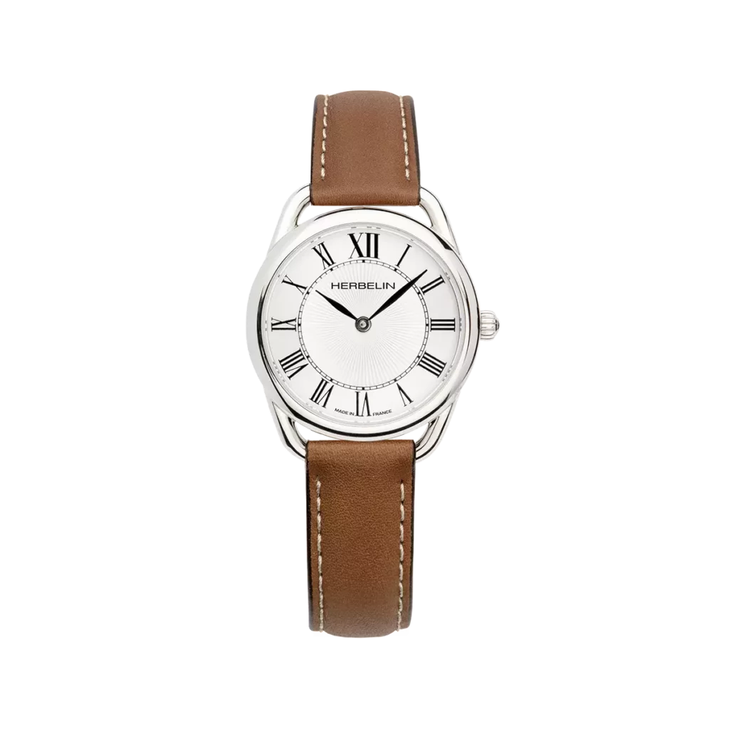 Montre Michel Herbelin Femme EQUINOX en Cuir Marron 17497AP08GD