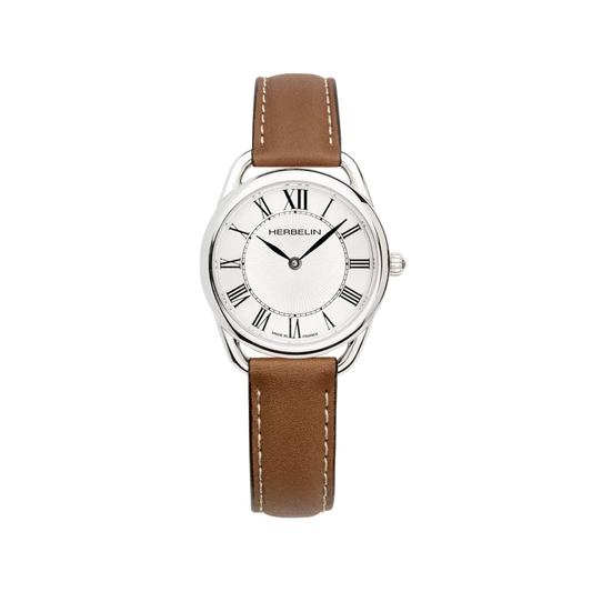 Michel Herbelin - Montre EQUINOX en Cuir Marron 17497AP08GD