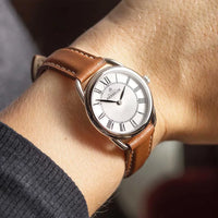 Michel Herbelin - Montre EQUINOX en Cuir Marron 17497AP08GD
