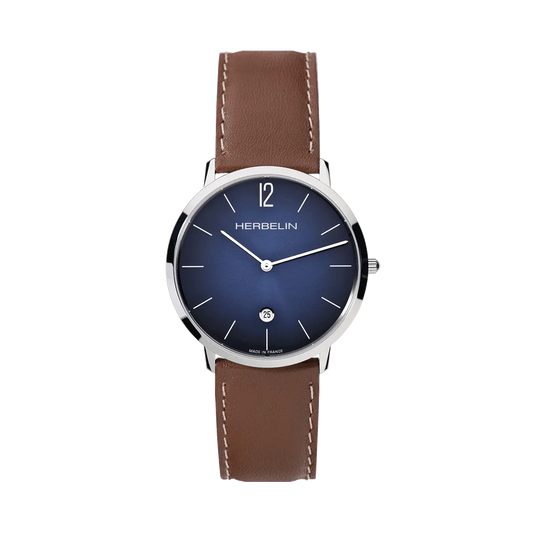 Michel Herbelin - Montre CITY en Cuir Marron 19515AP15GD