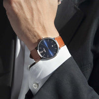 Michel Herbelin - Montre CITY en Cuir Marron 19515AP15GD