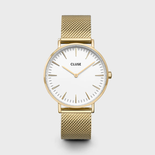 Montre Femme Cluse Boho Chic Mesh White