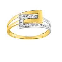 Bague Femme Pixies Or Jaune & Blanc Diamant