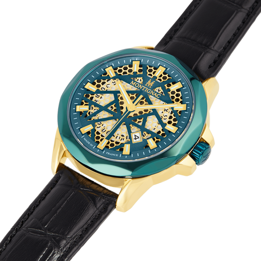 Montignac - Montre Round Automatique Cadran Vert