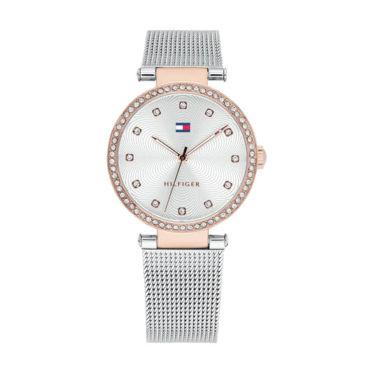 Tommy Hilfiger - Montre Lynn Femme Argentée et Strass