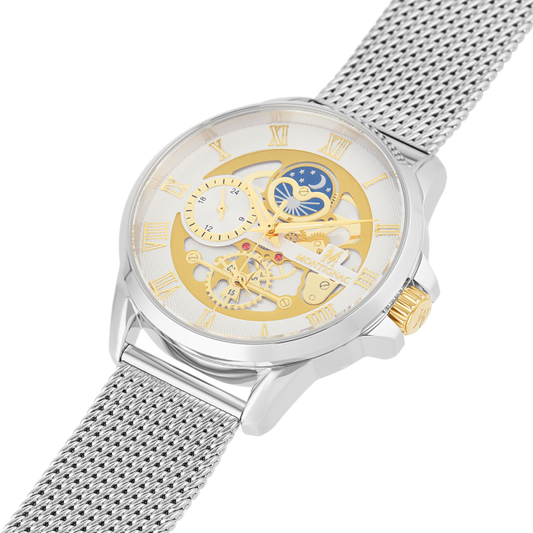 Montignac - Montre Quartz Acier Cadran Argent
