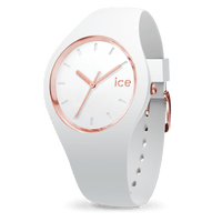 Ice Watch - Montre Silicone Blanc Rose Dorée Médium