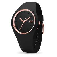 Ice Watch - Montre Silicone Noir & Rose Doré Medium