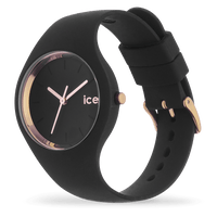 Ice Watch - Montre Silicone Noir & Rose Doré Medium