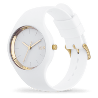 Ice Watch Montre Silicone Blanche et Dorée Small_Pixies