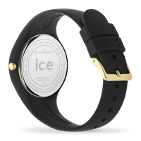 Ice Watch Montre Silicone Noir Paillettes Dorées Small_Pixies