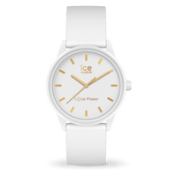 Ice Watch Montre Blanche Doré Solar Power Small_Pixies