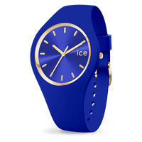 Ice Blue Montre Silicone Bleu Doré Small_Pixies