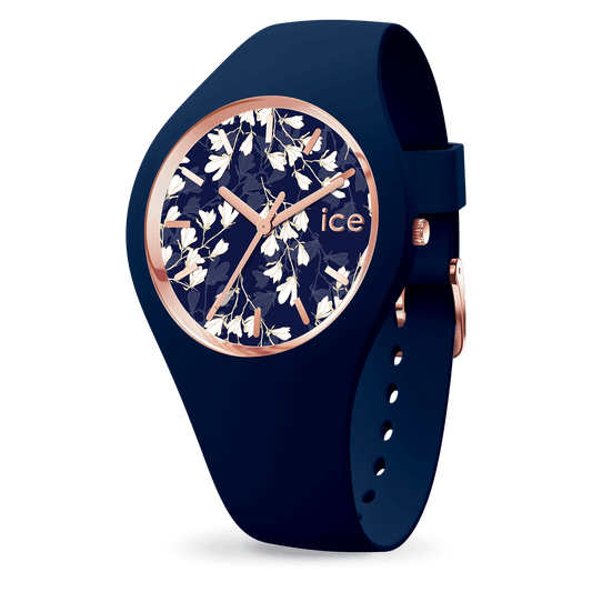 Ice Watch - Silicone Watch Blue Flower Small