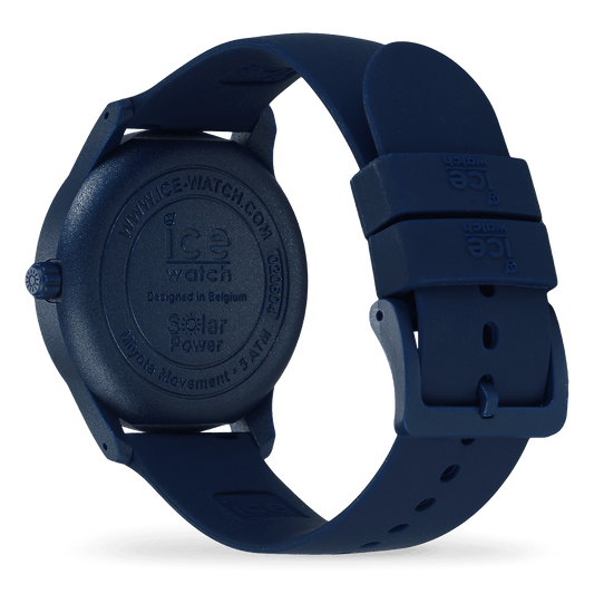 Ice Solar Power Montre Silicone Bleu Sunset Medium_Pixies