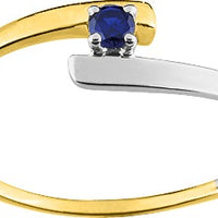 Pixies Bague Saphir Or Bicolore 375 Millièmes_Pixies