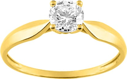 Pixies Bague Solitaire Oxyde & Or Jaune 375 Millièmes_Pixies