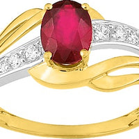 Pixies Bague Or Jaune Rubis & Oxydes_Pixies