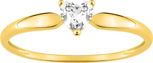 Bague oxyde coeur or jaune 375_pixies bijoux