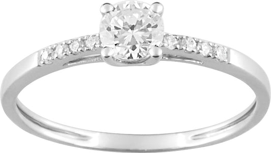 Pixies Bague De Fiançailles Solitaire 375 Millièmes_Pixies