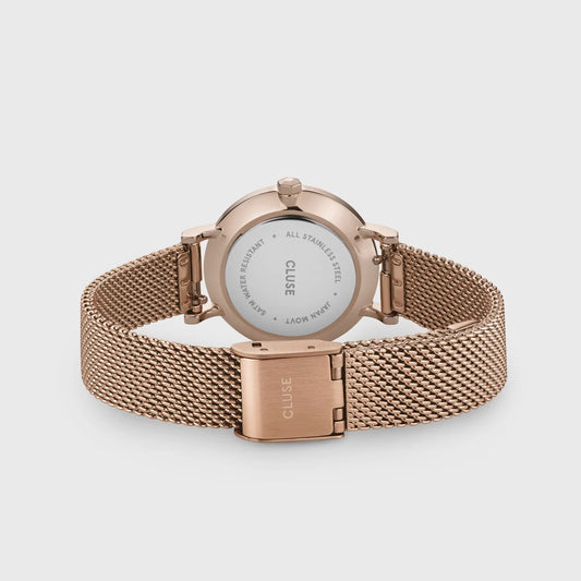Cluse Montre Boho Chic Petite Mesh Rose_Pixies