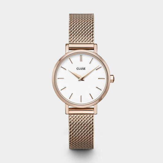 Cluse Montre Boho Chic Petite Mesh Rose_Pixies