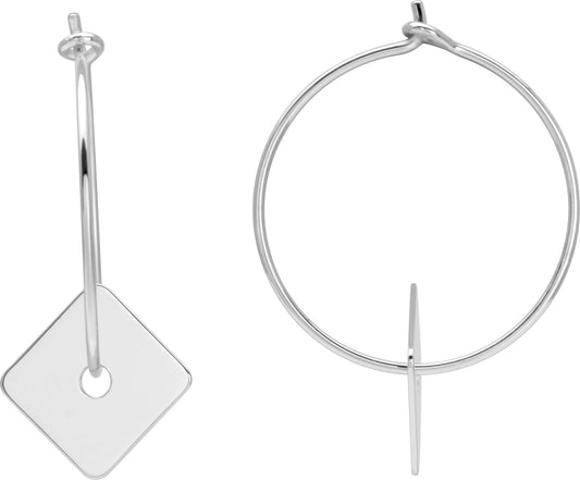 Boucles d'Oreilles Argent 925 20 mm_Pixies