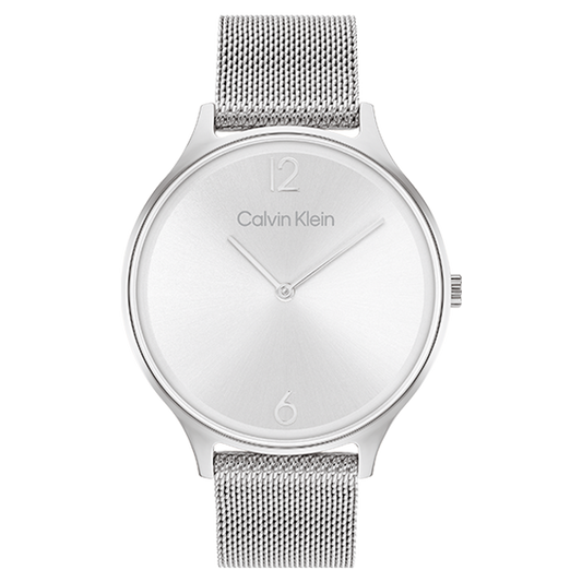 Calvin Klein Montre Timeless Maille Milanaise Grise_Pixies