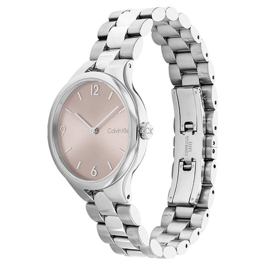 Calvin Klein Montre Timeless Rose & Bracelet Acier_Pixies