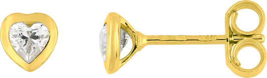 Pixies Boucles d'Oreilles Coeur Or Jaune_Pixies