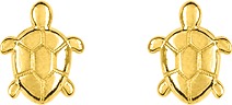 Pixies Boucles d'Oreilles Tortues Or Jaune_Pixies