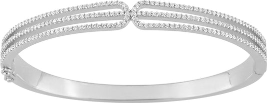 Bracelet Jonc Orné d'Oxydes Argent 925_Pixies