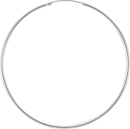 Boucles d'Oreilles Créoles Argent 925 60 mm_Pixies