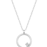 Collier anneau oxyde de zirconium or blanc_pixies bijoux
