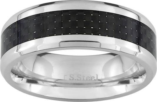 Pixies Bague Homme Acier & Carbone_Pixies