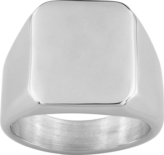 Pixies Bague Chevalière Acier Inoxydable Gris_Pixies