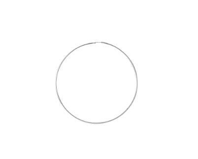 Boucles d'Oreilles Créoles Argent 925 70 mm_Pixies