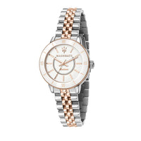 Maserati Montre Successo Solar Céramique Blanc & Rose Doré_Pixies