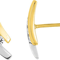 Pixies Boucles d'Oreilles Bicolore Trois Oxydes_Pixies