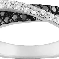 Bague oxydes noirs et blancs_pixies