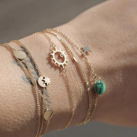 Zag Bijoux - Bracelet Manuréva Pyrite Acier Doré