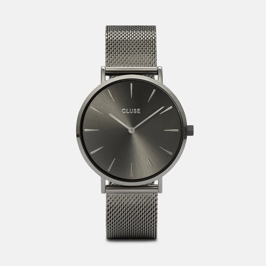 Cluse Montre Chic Mesh Grise Foncée_Pixies