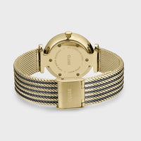Cluse Montre La Triomphe Mesh Bicolore Dorée & Noire_Pixies