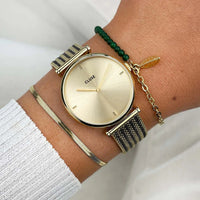 Cluse Montre La Triomphe Mesh Bicolore Dorée & Noire_Pixies