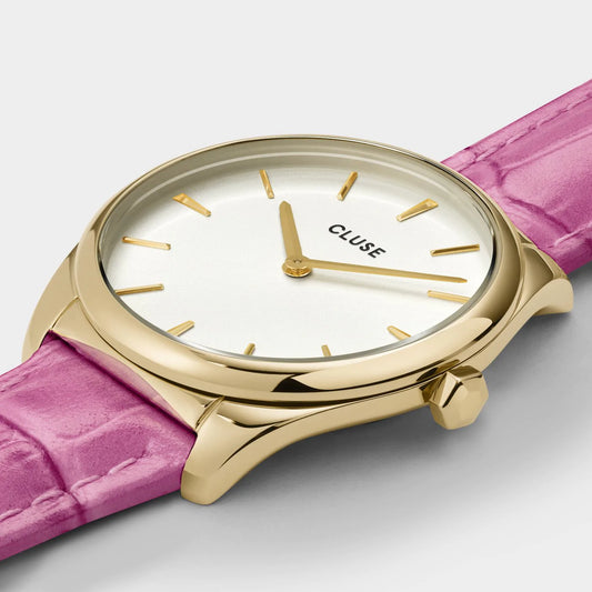 Cluse Montre La Féroce Petite Croco Rose_Pixies