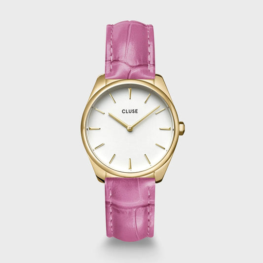 Cluse Montre La Féroce Petite Croco Rose_Pixies