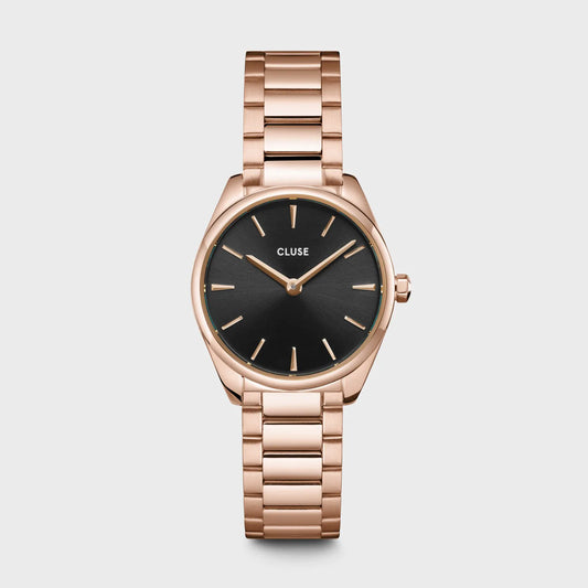 Cluse Montre Féroce Mini Noire & Rose Gold_Pixies