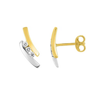 Pixies Boucles d'Oreilles Bicolore Trois Oxydes_Pixies