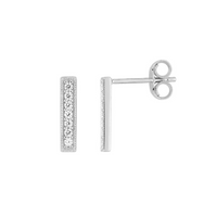 Pixies Boucles d'Oreilles Barrette Or Blanc_Pixies